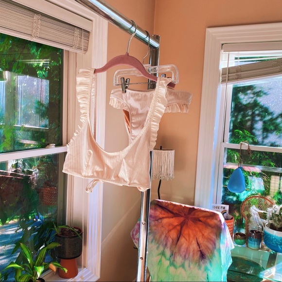 undiz Other - Ruffle Cream Bikini Two Piece Swimsuit 🔮